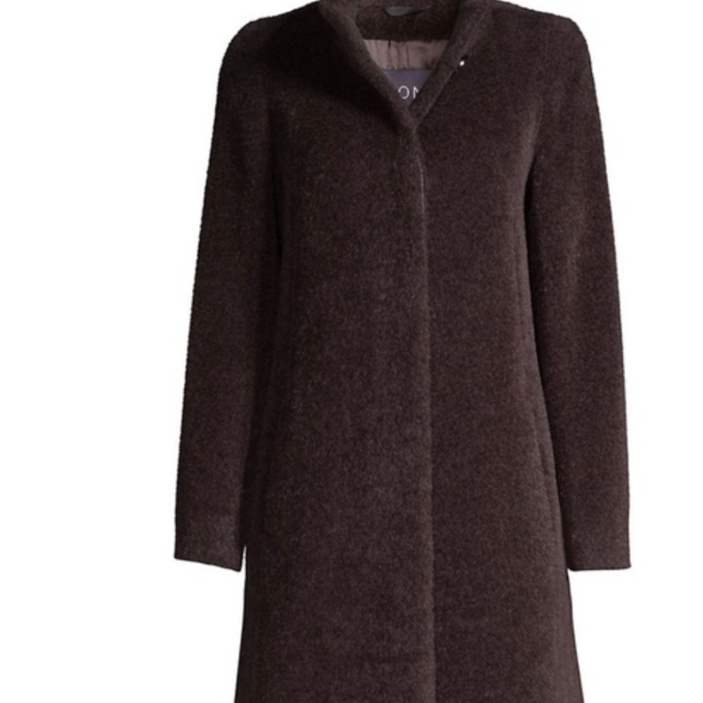 Vintage Cinzia Rocca Italian chocolate Brown Long Coat size 6